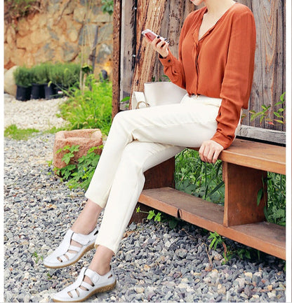 Sandales Rétro en Cuir Souple ORIS WEAR