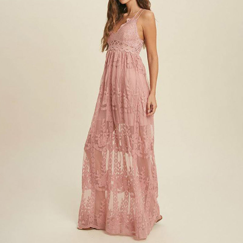 Robe en dentelle à bretelles ORIS WEAR