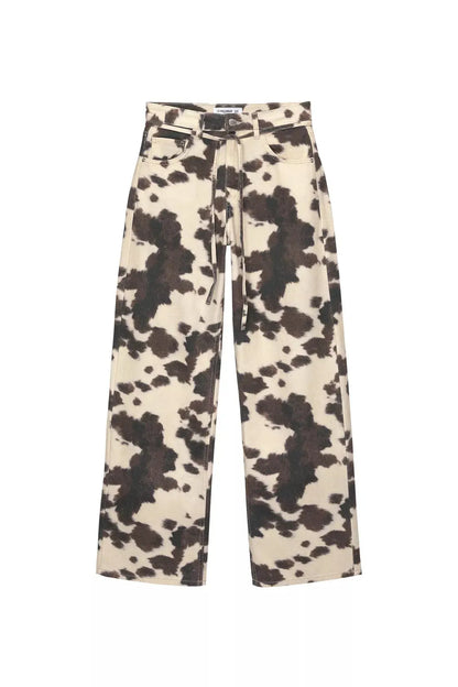 Jean Denim Rétro Délavé Femme – Motif Original ORIS WEAR