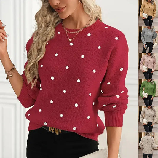 Pull en maille à pois – Touche féminine ORIS WEAR