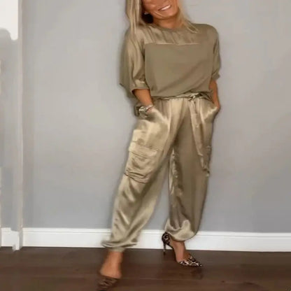 Ensemble 2 Pièces Femme en Satin Doux ORIS WEAR