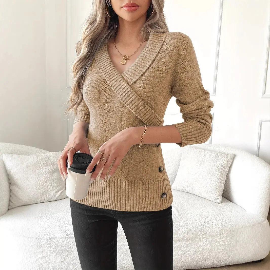 Pull En Maille Décolleté Enveloppant ORIS WEAR
