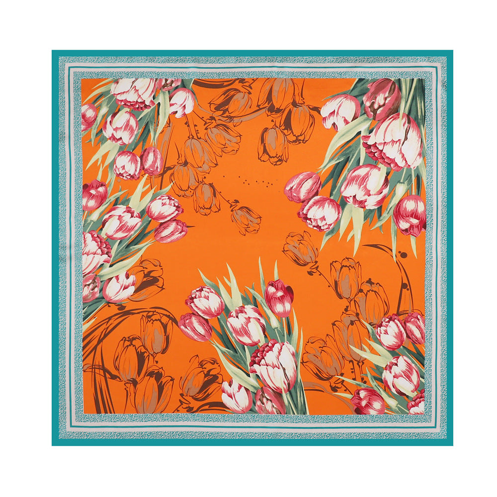 Foulard "Éclat Fleuri" en Soie ORIS WEAR