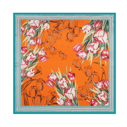 Foulard "Éclat Fleuri" en Soie ORIS WEAR