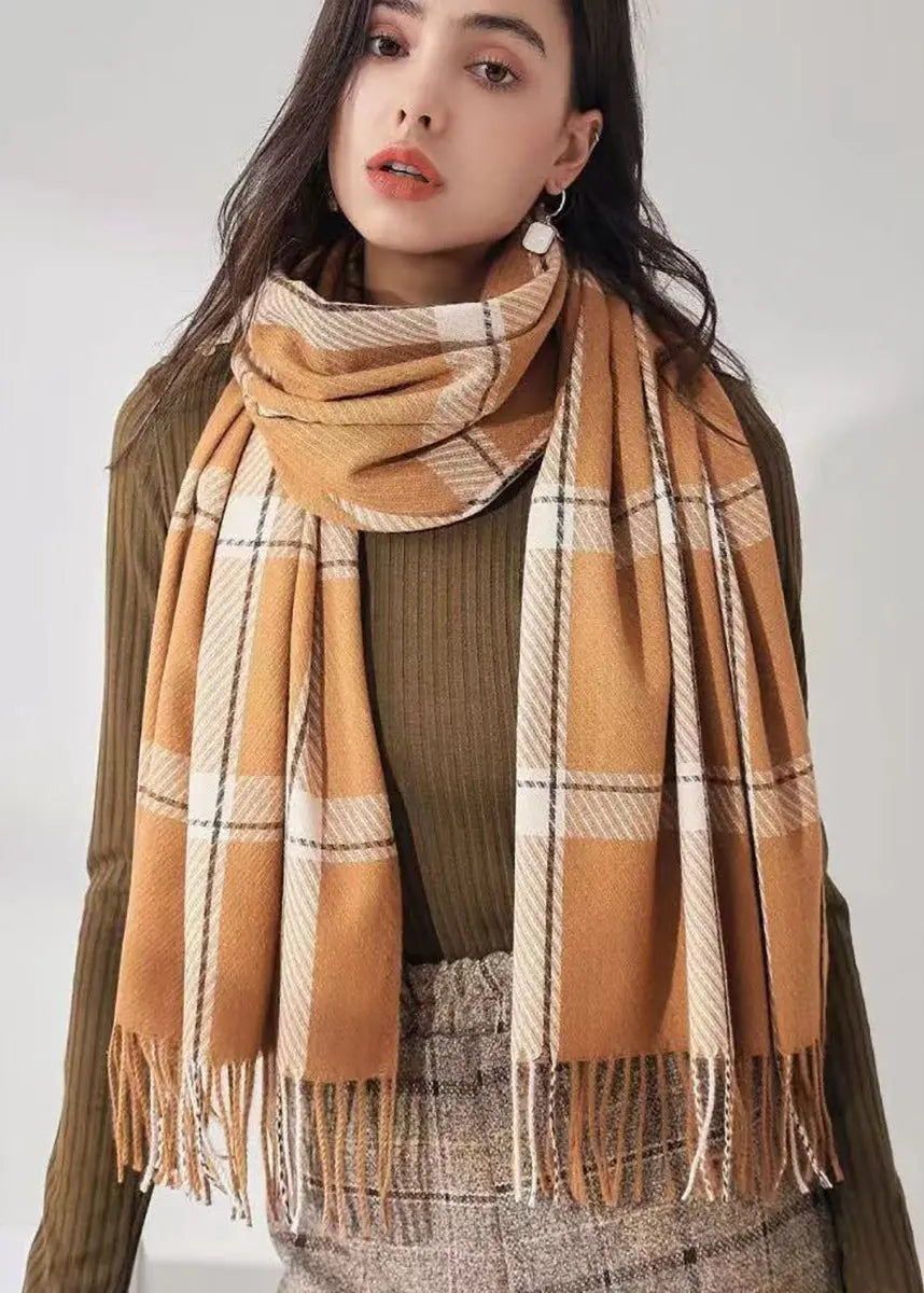 Écharpe plaid chaude hiver femme ORIS WEAR