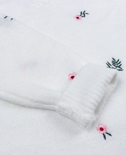 Pull col V magnifiquement brodé ORIS WEAR