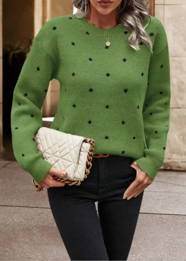 Pull Femme Jacquard à Pois ORIS WEAR