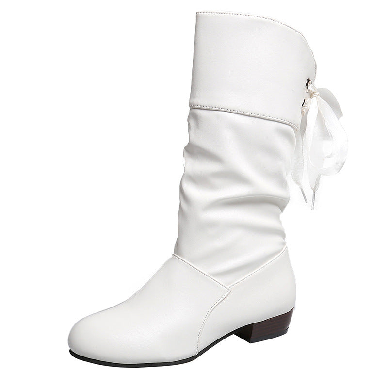 Louise Bottes Mi-Mollet à Talon Épais ORIS WEAR