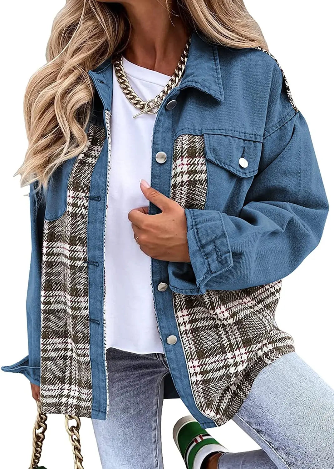 Veste Denim Carreaux Acme