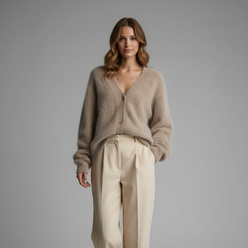 Pull en Maille Boutonné Femme ORIS WEAR