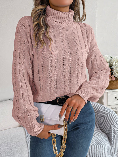Pull col roulé uni à manches longues – Élégance et confort ORIS WEAR