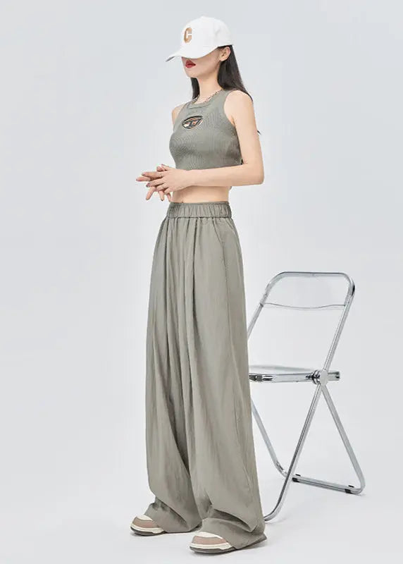Pantalon large estival gris en Tencel ORIS WEAR