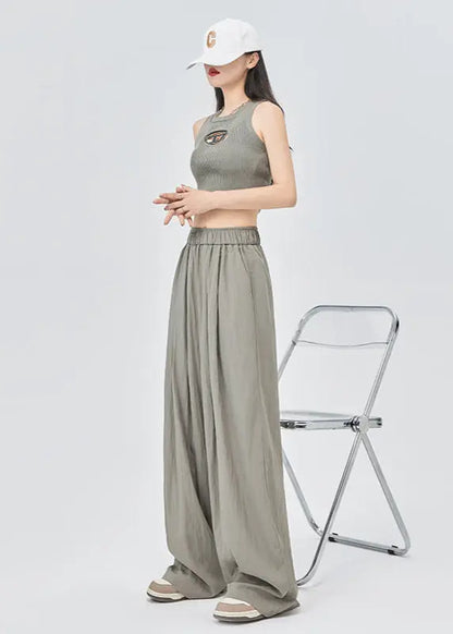 Pantalon large estival gris en Tencel ORIS WEAR