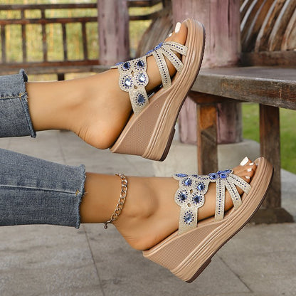 Chaussons bohèmes à bout ouvert et paillettes ORIS WEAR