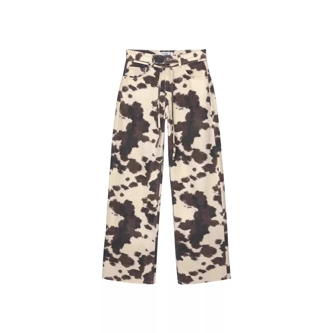 Jean Denim Rétro Délavé Femme – Motif Original ORIS WEAR