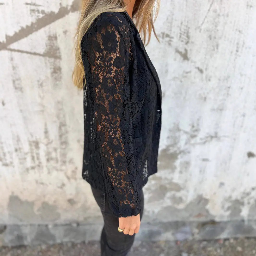Ensemble Élégant Chemise en Dentelle & Pantalon ORIS WEAR
