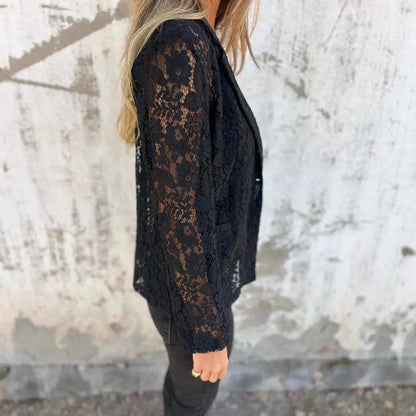 Ensemble Élégant Chemise en Dentelle & Pantalon ORIS WEAR