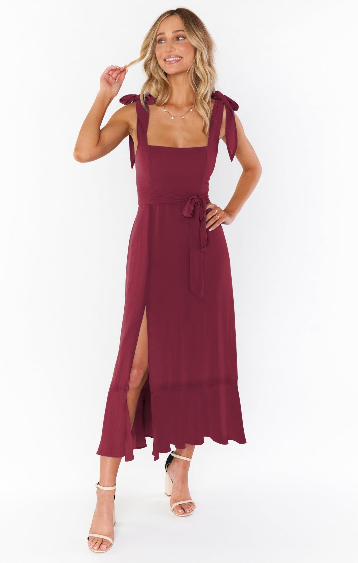 Esprit Sauvage – Robe Bohème Fendue à Bretelles ORIS WEAR