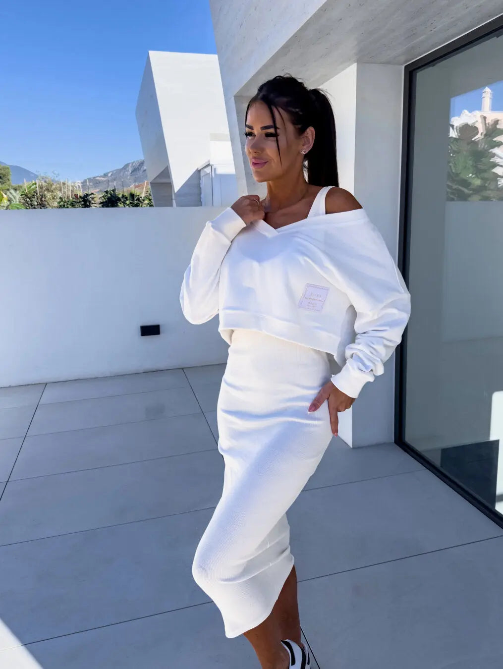 Monique - Ensemble Sweatshirt et robe décontractés ORIS WEAR