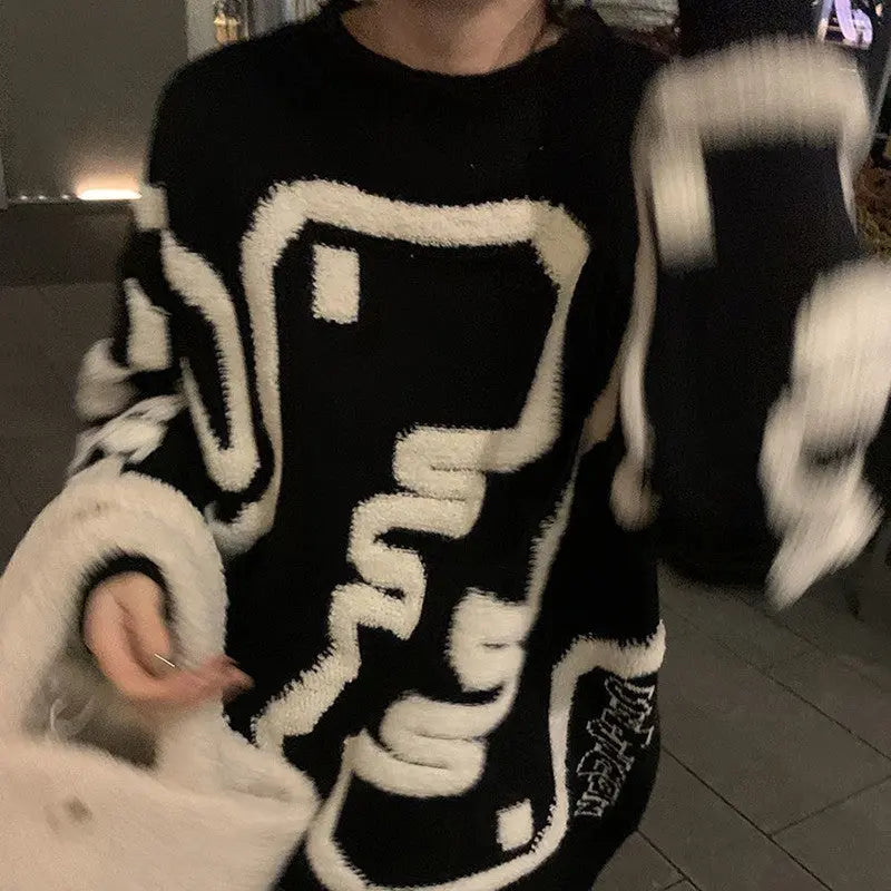 Pull épais à motif dessin animé pour Votre Hiver ORIS WEAR