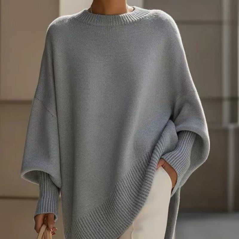 Pull femme épais col rond hiver
