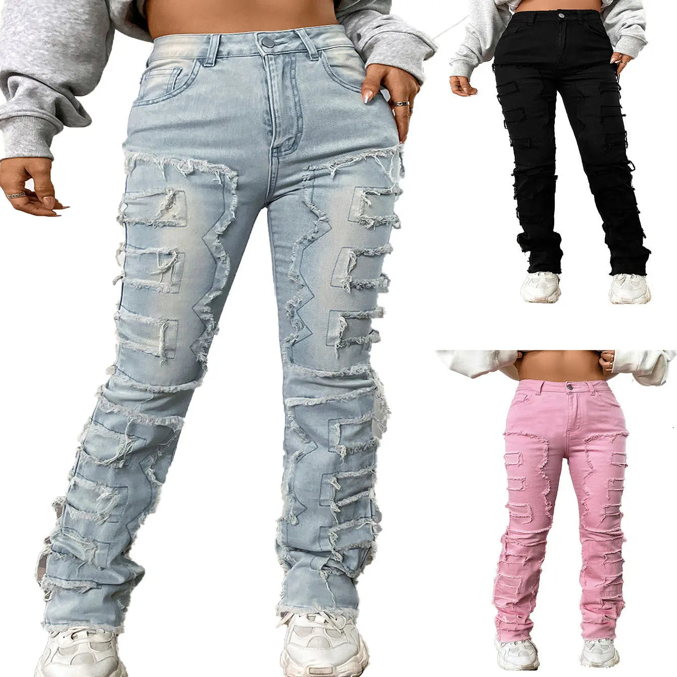 Jean Femme Coupe Droite Brodé ORIS WEAR
