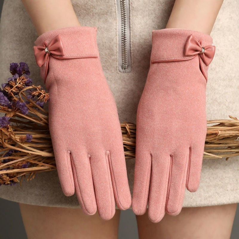 Gants chauds à écran tactile avec nœud papillon ORIS WEAR