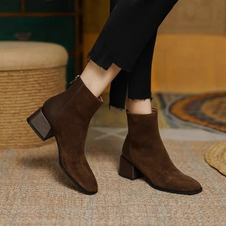 Bottines Martin Daim Femme ORIS WEAR