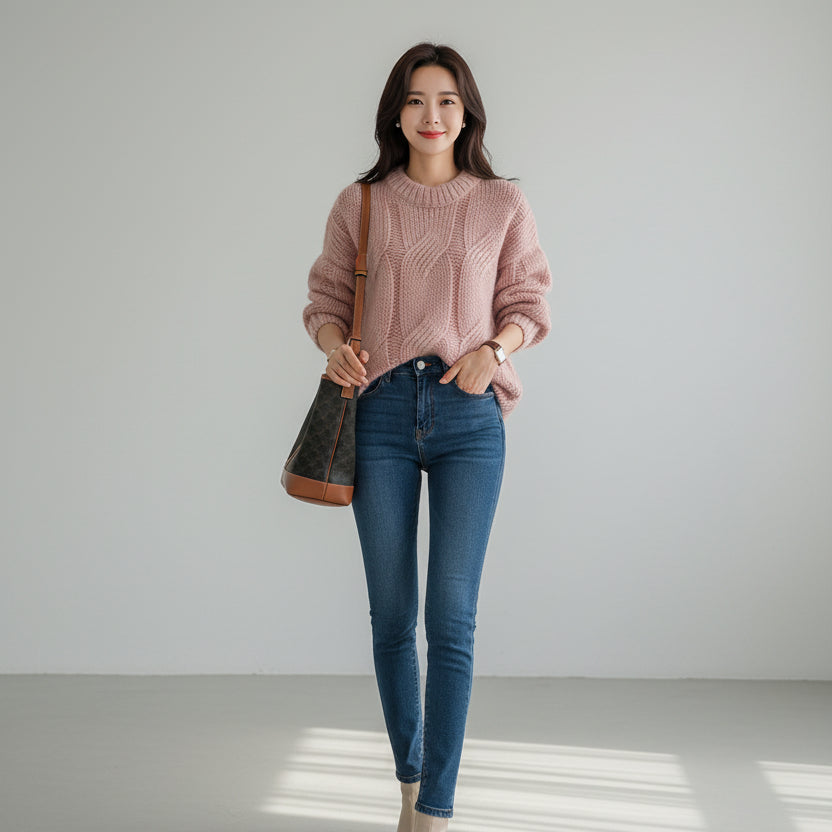 Pull en maille ample tendance pour femme ORIS WEAR