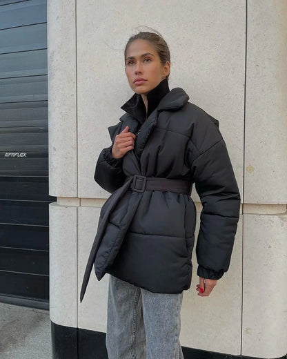 Manteau ceinturé femme – Élégance hivernale ! ORIS WEAR