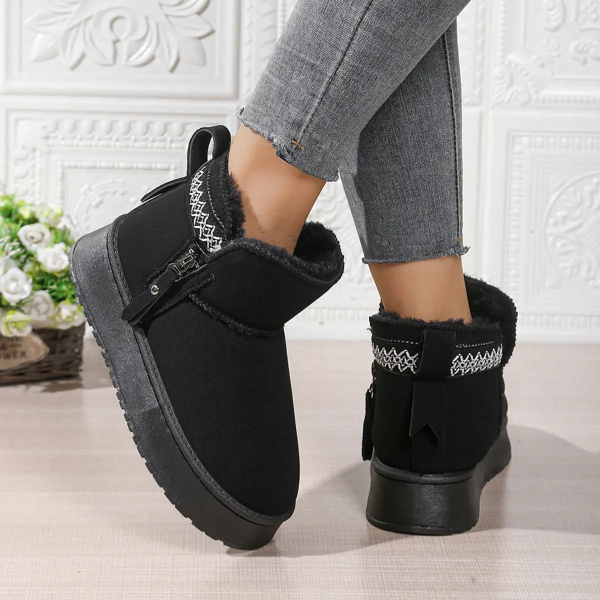 Bottines fourrées – Plateforme cosy pour l’hiver ORIS WEAR