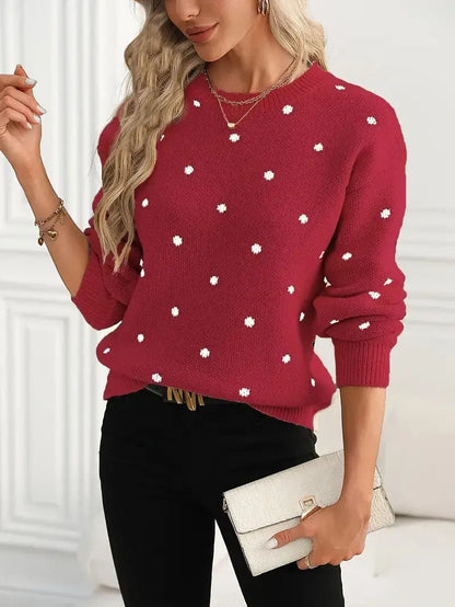 Pull en maille à pois – Touche féminine ORIS WEAR