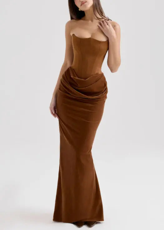 Robe longue bustier élégante soirée ORIS WEAR