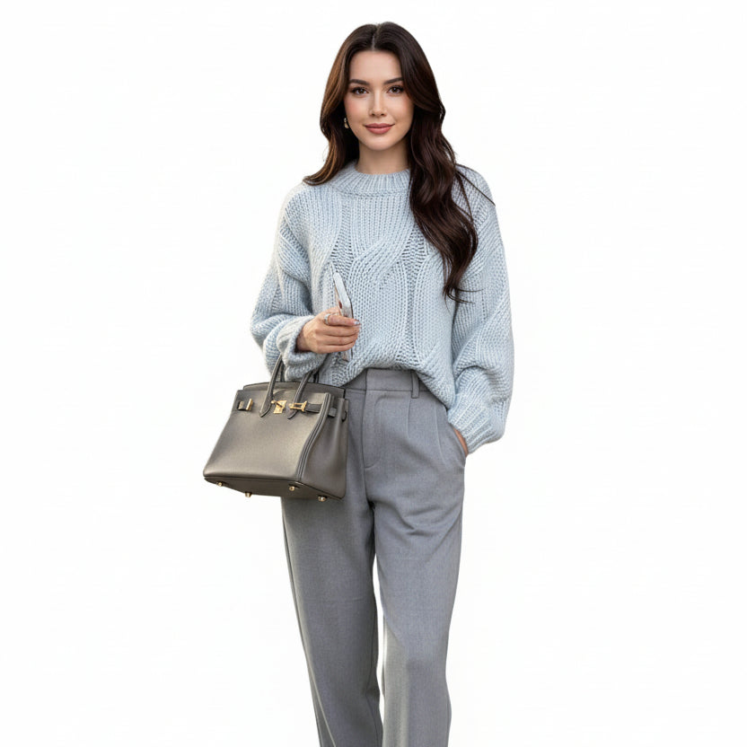 Pull en maille ample tendance pour femme ORIS WEAR