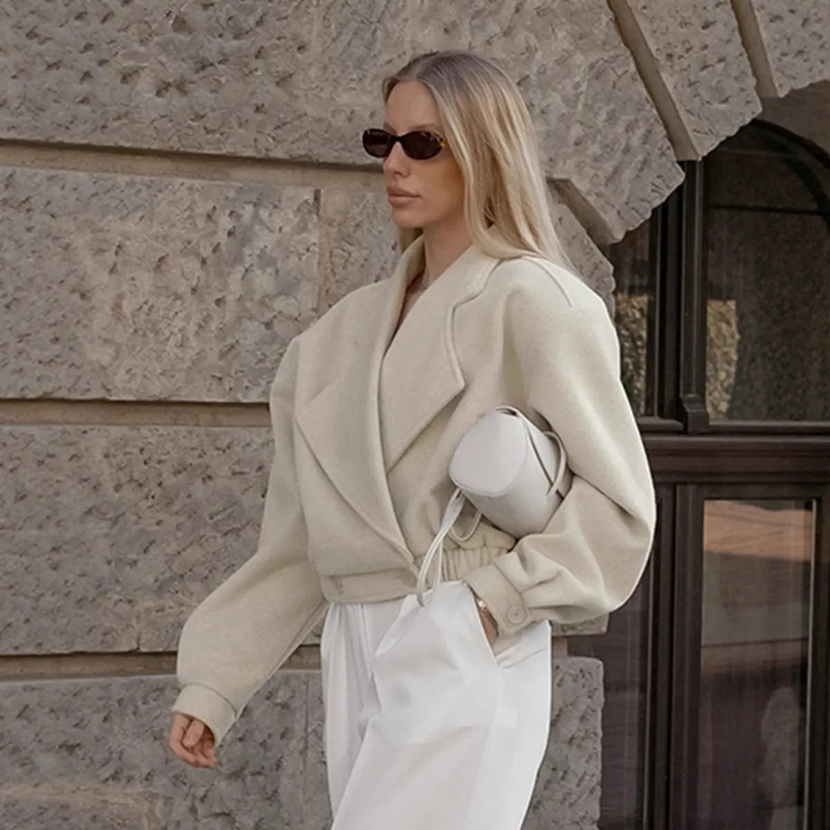 Veste Femme en Laine Élégant à Col Blazer – Idéal pour le Quotidien ORIS WEAR