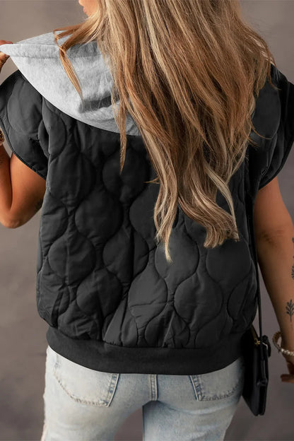 Gilet sans manches zippé à capuche avec cordon de serrage ORIS WEAR