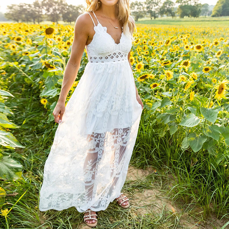 Robe en dentelle à bretelles ORIS WEAR