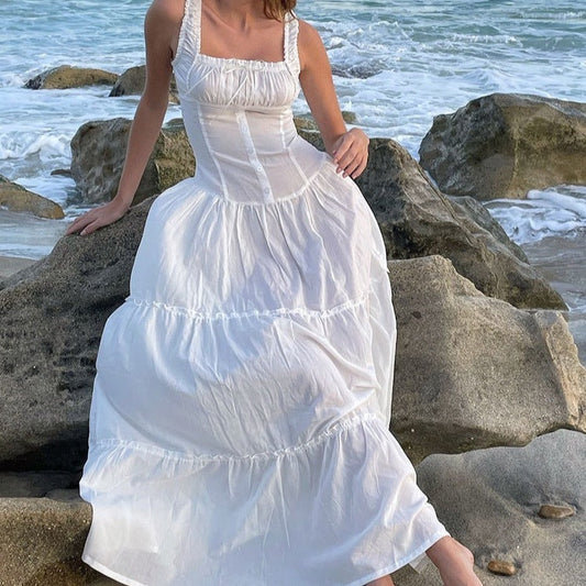 Robe longue femme bohème noire — ORIS WEAR