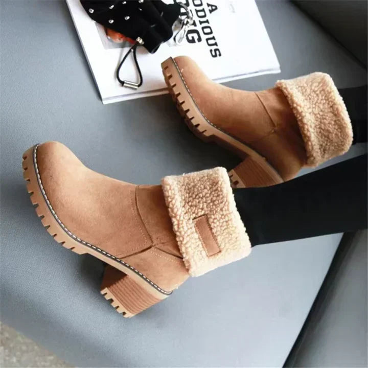 Léa™ – Bottes de neige chaudes et élégantes en cuir ORIS WEAR