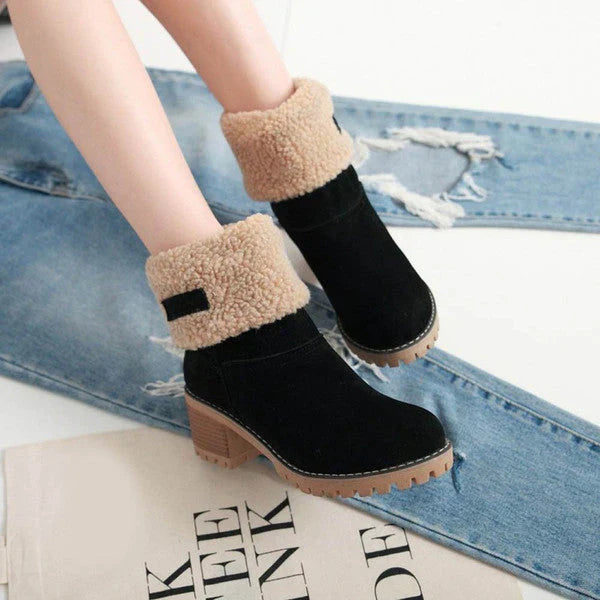 Léa™ – Bottes de neige chaudes et élégantes en cuir ORIS WEAR