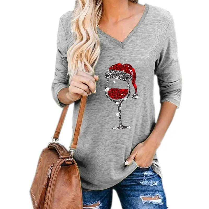 Robe Imprimée Verre de Vin – Esprit de Noël Assuré ORIS WEAR