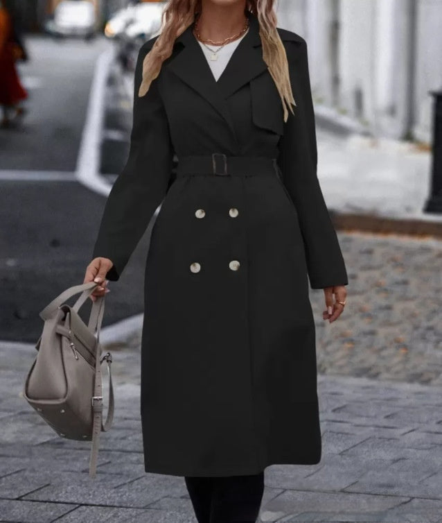 Trench-coat femme long double boutonnage ORIS WEAR