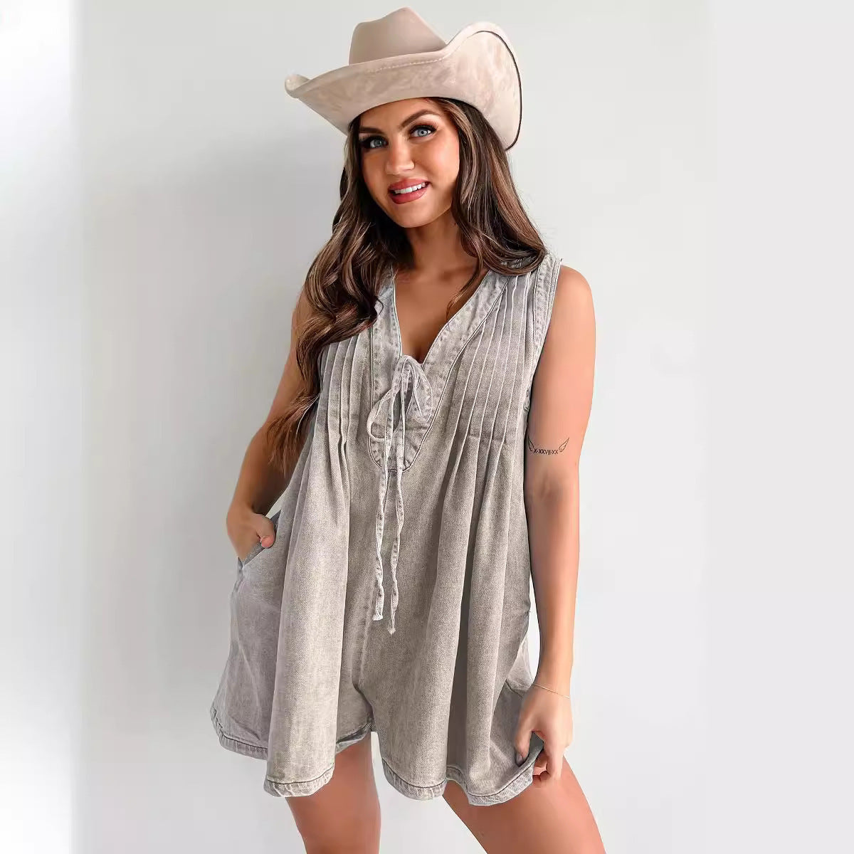 Combishort en Jean "Summer Chill" - Style Décontracté Chic ORIS WEAR
