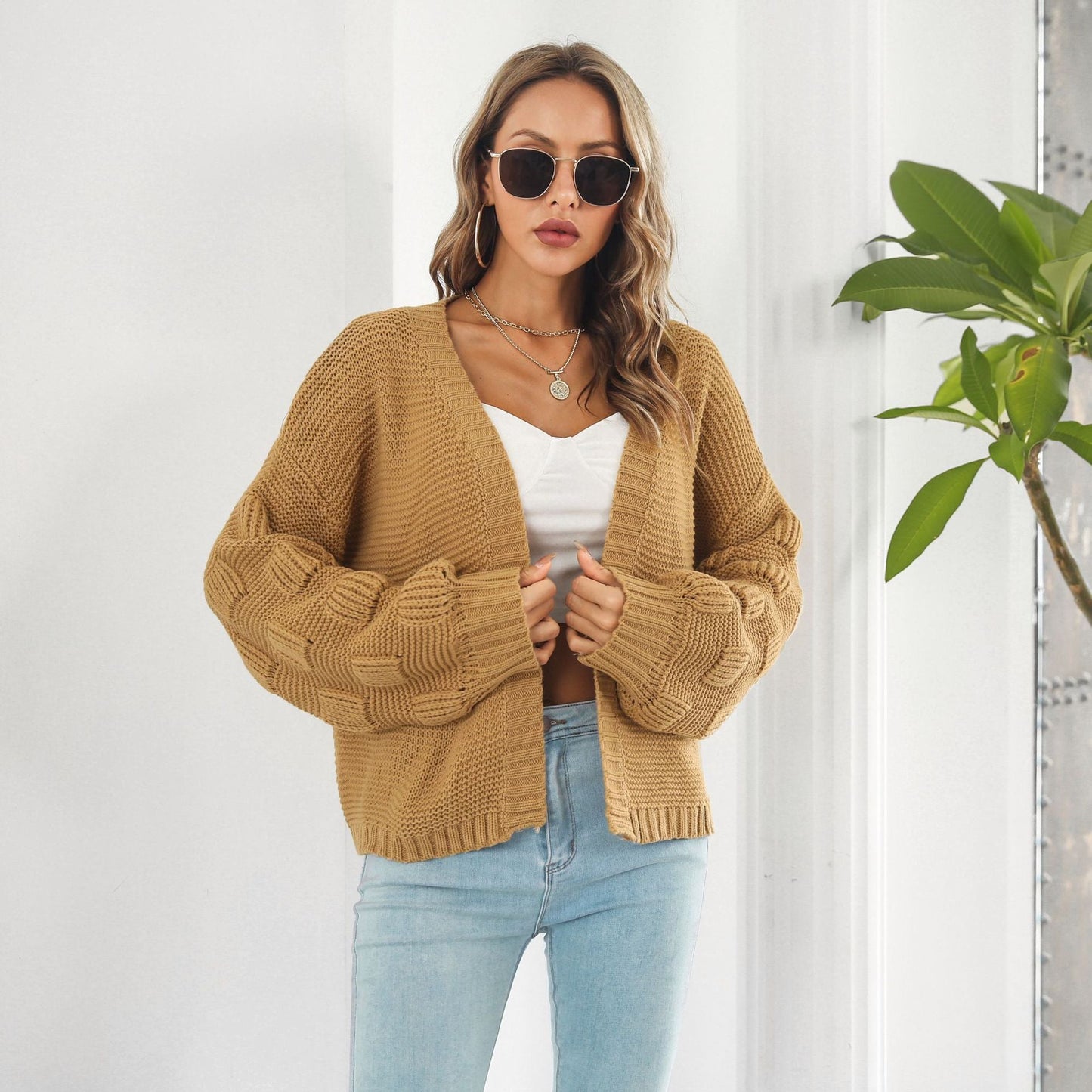 Veste femme fluide jaune taba — ORIS WEAR
