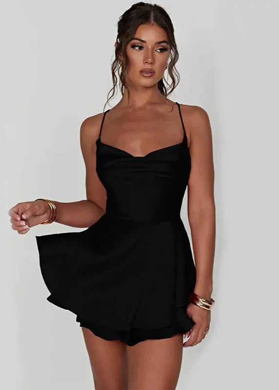 Robe Satin A-line Élégante ORIS WEAR