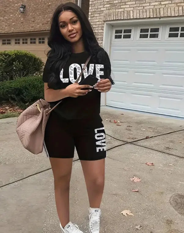 Ensemble Décontracté à Imprimé Love – Confort et Style ORIS WEAR