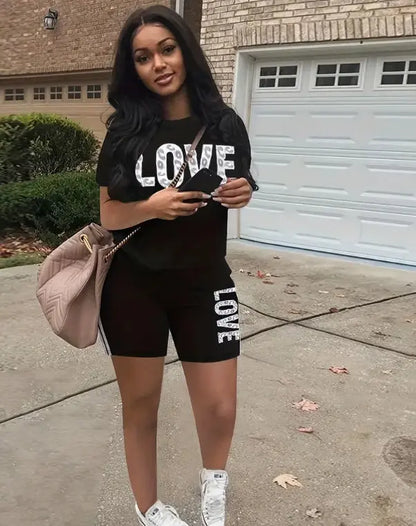 Ensemble Décontracté à Imprimé Love – Confort et Style ORIS WEAR