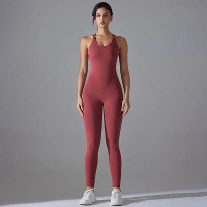 Combinaison femme moulante châtaignier — ORIS WEAR
