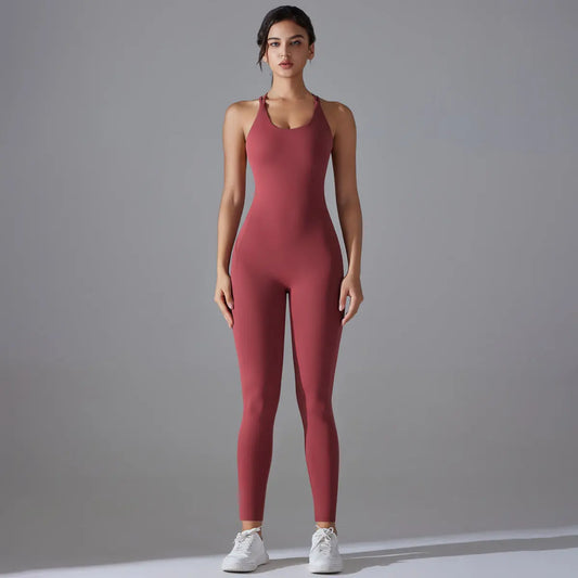 Combinaison femme moulante châtaignier — ORIS WEAR