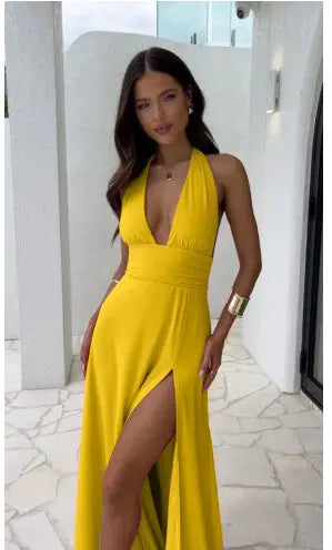 Robe d’Été  à Fente - Élégance ORIS WEAR